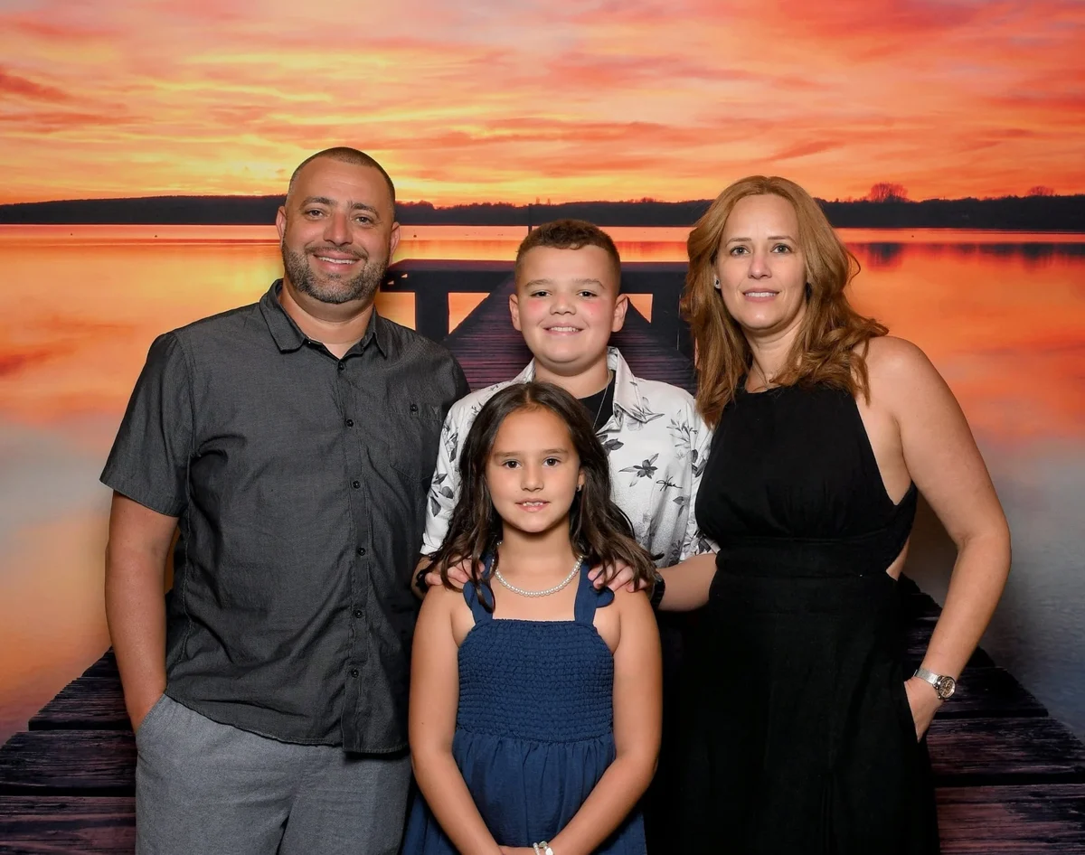 The family behind Best Towing Inc. — husband, wife and their two kids